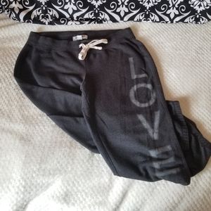 Gray, Lightweight "Love" Sweatpants by Old Navy